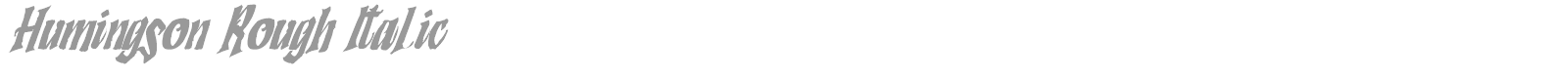 Humingson font preview